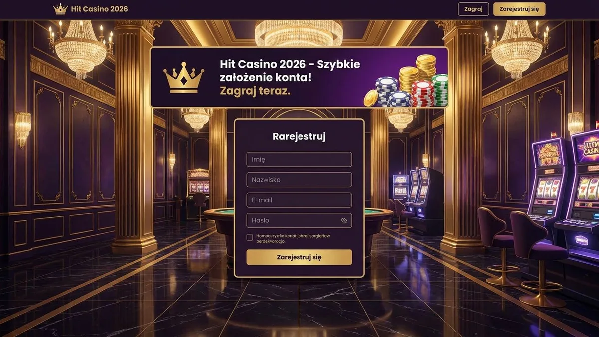 Rejestracja z bonusem w Hit Casino